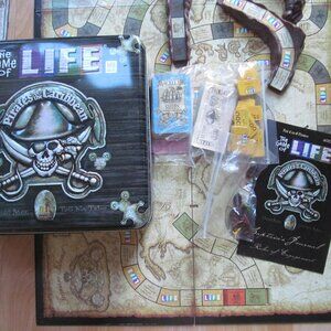 The Game of Life Pirates of the Caribbean Dead Men Tell No Tales in tin box